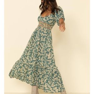 Free People Ellie Printed Maxi Dress.  CC-2